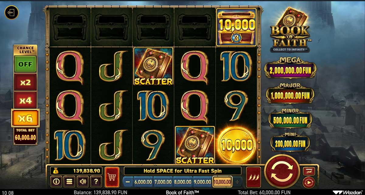 Book of Faith slot machine game screenshot